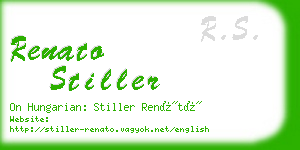 renato stiller business card